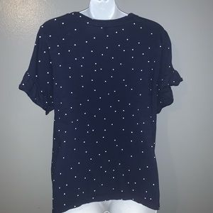 Blue polka dot Old Navy tee shirt